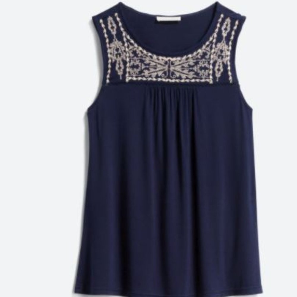 Embroidered Knit Top